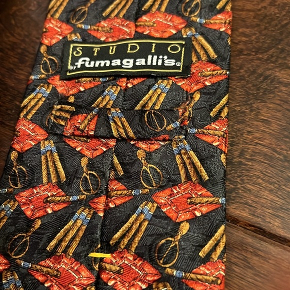 Vintage Tie with cigars and ashtrays by Fumagai’s - Picture 6 of 8